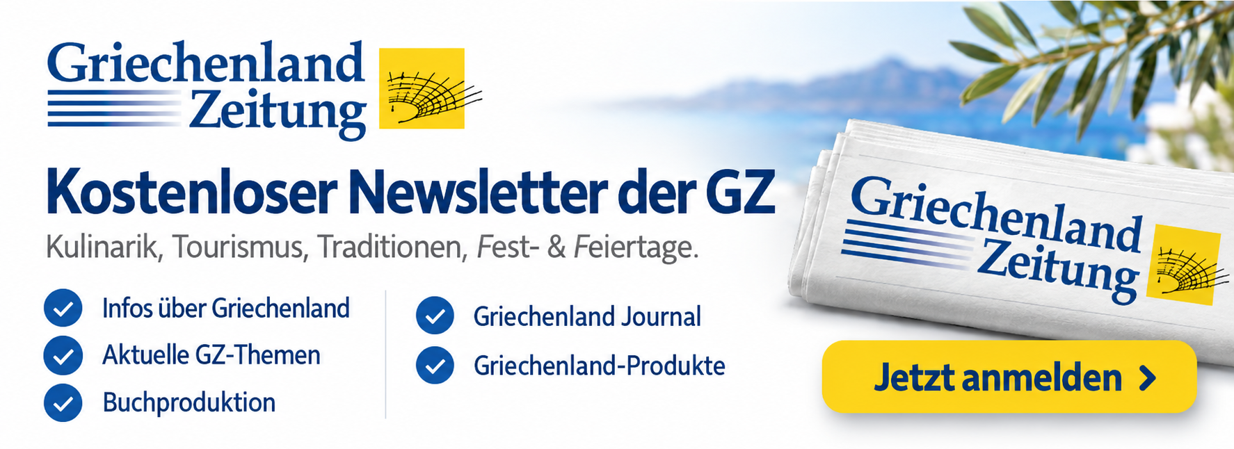 Banner - Kostenloser Newsletter der GZ - Jetzt anmelden