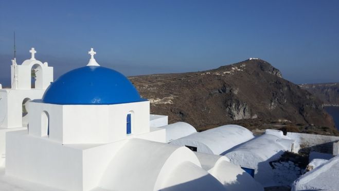 Unser Archivfoto (© Elisa Hübel) wurde auf der Kykladen-Insel Thirassia aufgenommen.