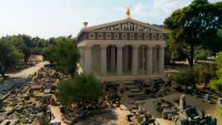 Foto (© yppo): Der Zeus-Tempel in der virtuellen Rekonstruktion.