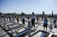 Unsere Fotos (© Eurokinissi) entstanden am Samstag (20.7.) auf Zypern