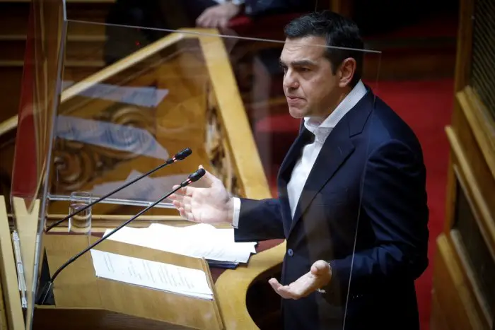 Unser Archivfoto (© Eurokinissi) zeigt Oppositionschef Alexis Tsipras.