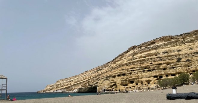 Wolken über Matala, Kreta (Foto: Jana Petersmeier)