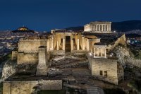 Foto (© GTP): Die beeindruckende Beleuchtung der Akropolis, verdient prämiert.
