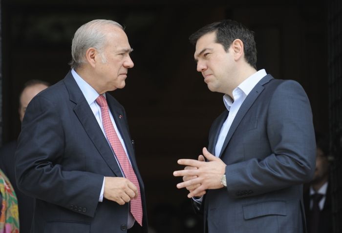 Tsipras trifft OECD-Chef: optimistischer Blick auf Griechenlands Wirtschaft