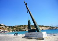 Foto (© ek): Statue von Pythagoras auf Samos.