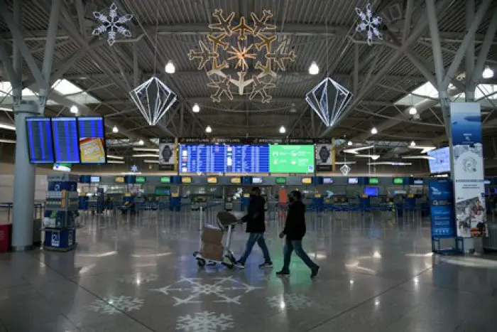 Unser Foto von Eurokinissi zeigt den Flughafen 