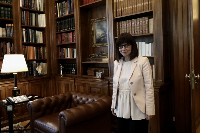 Unser Archivfoto (© Eurokinissi) zeigt Staatspräsidentin Katerina Sakellaropoulou.
