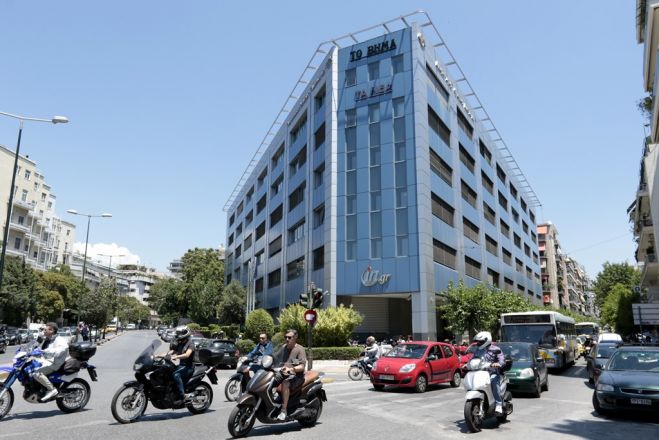 Unser Foto (© Eurokinissi) zeigt den Sitz der Mediengruppe DOL in Athen.