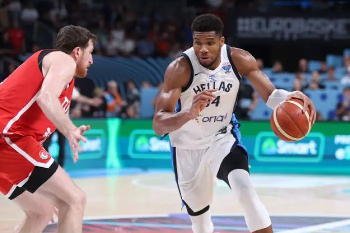 Antetokounpo 2025 im Einsatz für die griechische Nationalmannschaft (Foto: ©Eurokinissi)