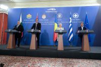 Unser Foto (© Eurokinissi) entstand am Freitag (29.3.) in Bukarest.