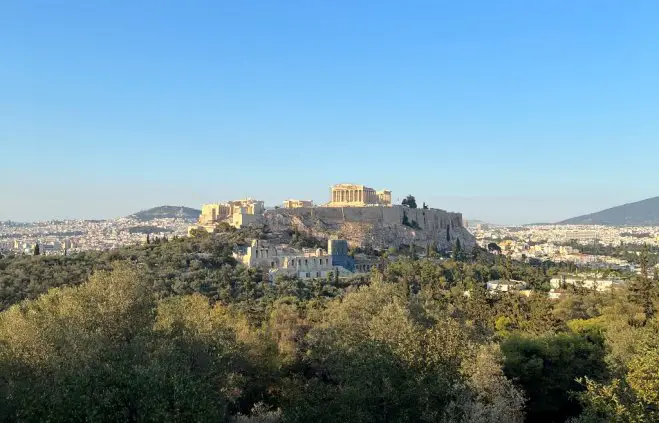 Himmel über der Akropolis (Foto Laura Krull)