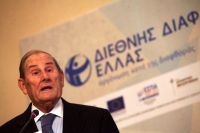 Unser Archiv-Foto von eurokinissi entstand bei einer früheren Veranstaltung von Transparency International Greece.