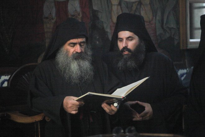 Unser Archivfoto (© Eurokinissi) entstand in einem Kloster auf dem Heiligen Berg Athos.