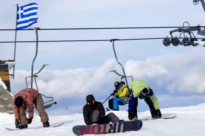 Unser Archivfoto (© Eurokinissi) entstand 2019 beim Skizentrum von Vasilitsa bei Grevena.
