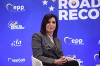 Unser Archivfoto (© Eurokinissi) zeigt die Europaparlamentarierin Anna-Michelle Asimakopoulou.