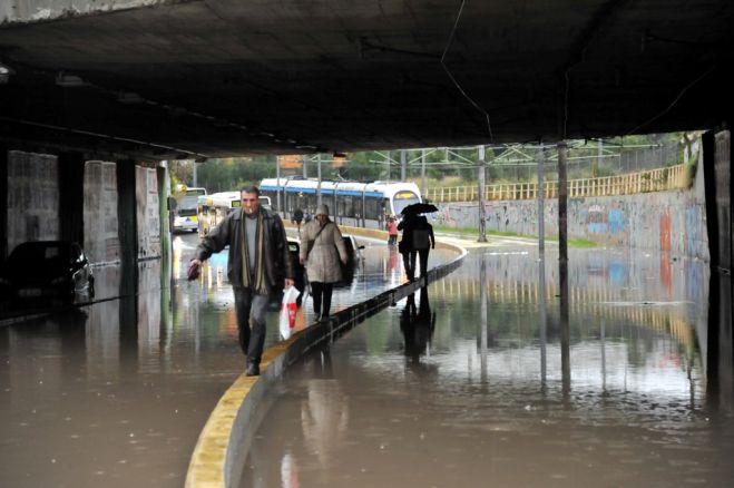 Gewitter und Regen in Griechenland