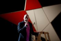 Unser Archivfoto (© Eurokinissi) enstand am 19. Mai während einer Veranstaltung von „DiEM25“ in Athen. Im Bild: Janis Varoufakis.