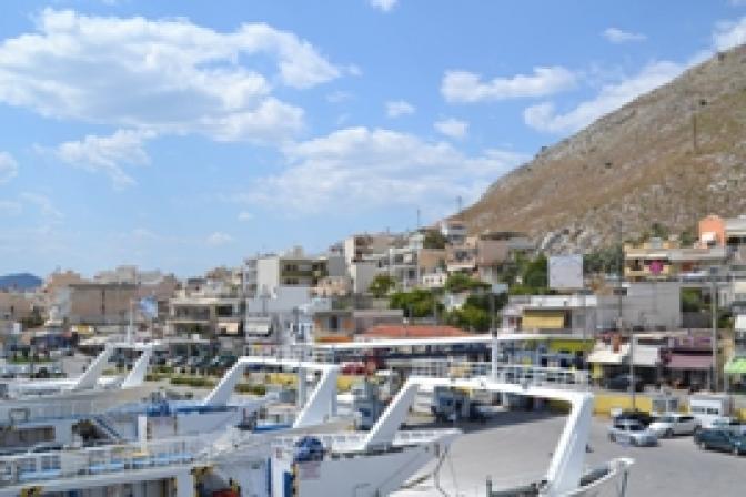 Probleme beim Schiffsverkehr auf die Insel Salamis