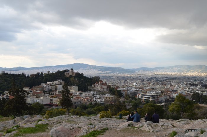 Foto (© Griechenland Zeitung / Jan Hübel): Panoramablick über Athen.