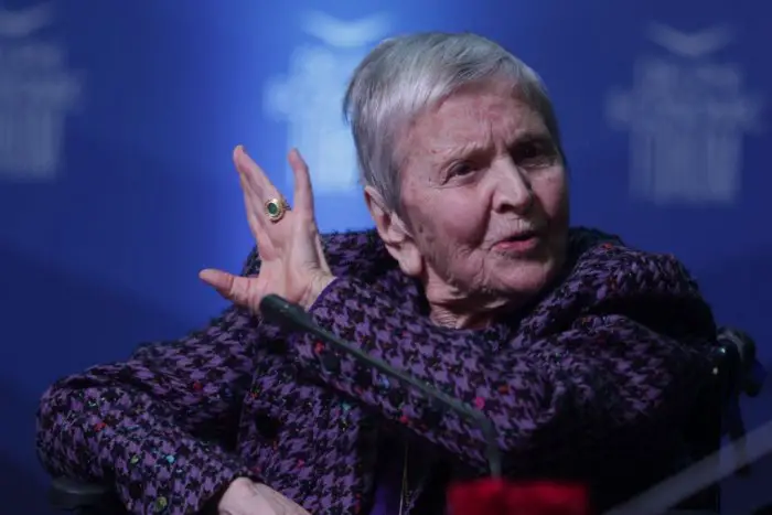 Unser Archivfoto (© Eurokinissi) zeigt die Byzantinistin Eleni Glykatzi-Ahrweiler.