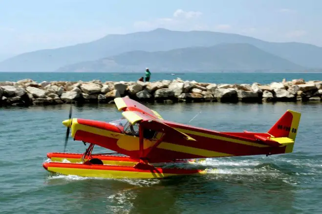 Foto (© ek): Auch in diesem Sommer erblickte man keine Wasserflugzeuge am Himmel über Hellas. 