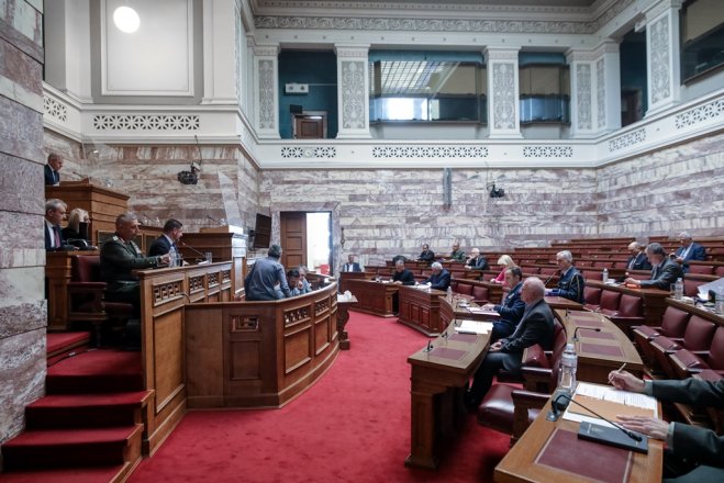 Unser Archivfoto (© Eurokinissi) entstand im griechischen Parlament.