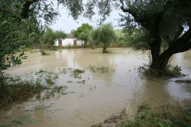 Unser Archivfoto (© Eurokinissi) entstand 2016 nach einem Unwetter in Ilia auf der Peloponnes.