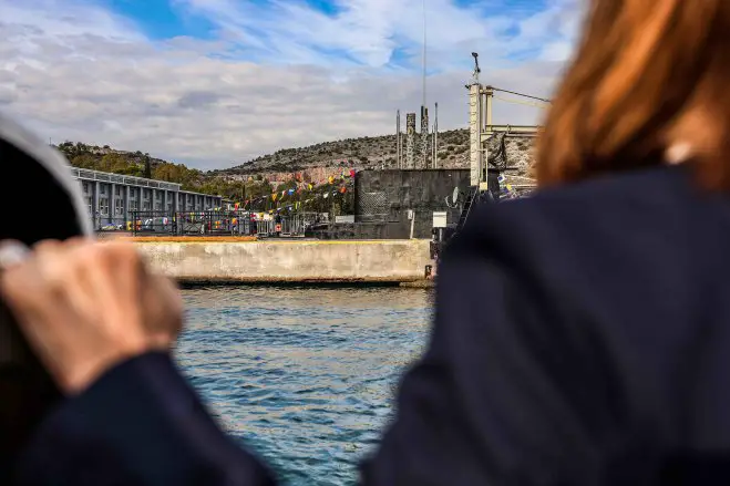 Unser Archivfoto (© Eurokinissi) zeigt den Marinestützpunkt von Salamina.