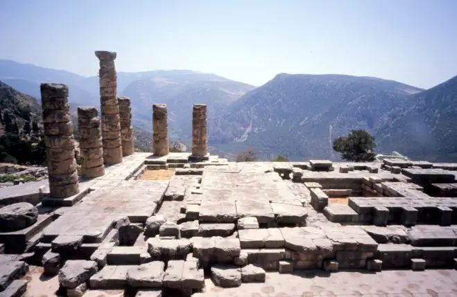 Unser Archivfoto (© Eurokinissi) entstand in der archäologischen Stätte von Delphi.
