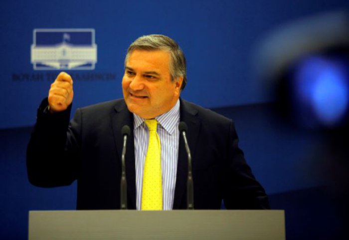 Unser Archivfoto (© Eurokinissi) zeigt den früheren PASOK-Minister Charis Kastanidis.