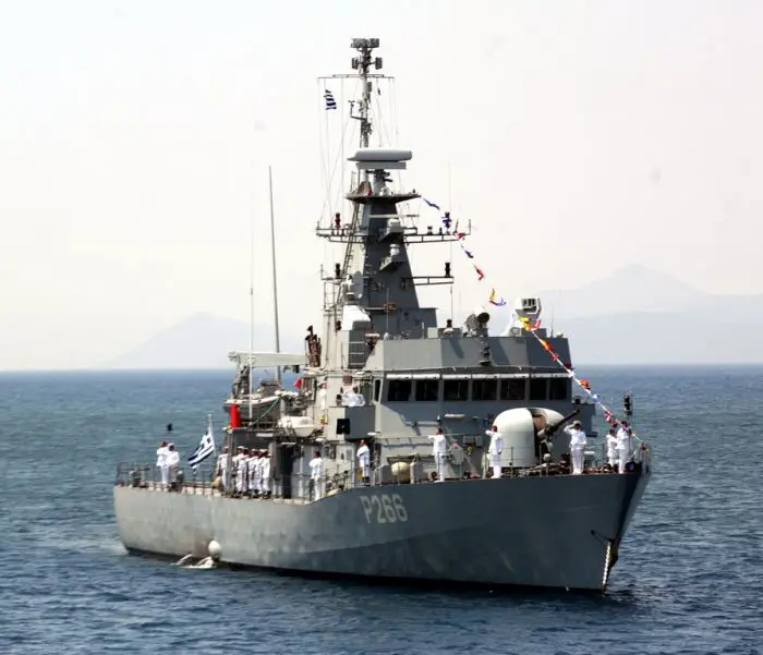 Unser Archivfoto (© Eurokinissi) zeigt ein griechisches Kanonenboot.