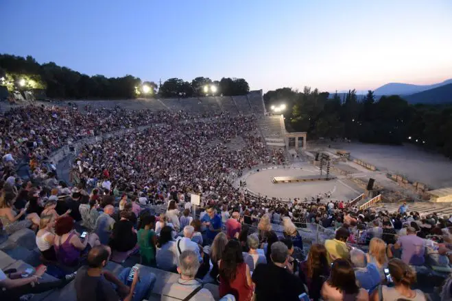 Unser Archivfoto (© Eurokinissi) zeigt das antike Theater von Epidaurus.