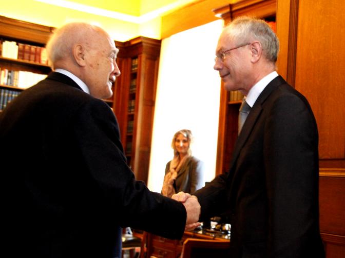 Präsident des europäischen Rates zu Besuch in Griechenland