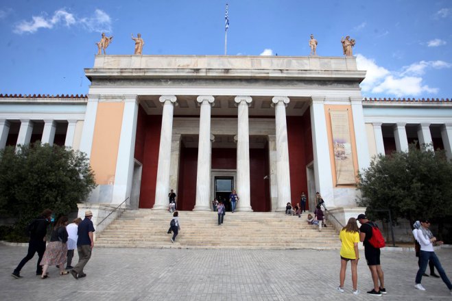 Unser Foto (© Eurokinissi) zeigt das Archäologische Nationalmuseum in Athen.  
