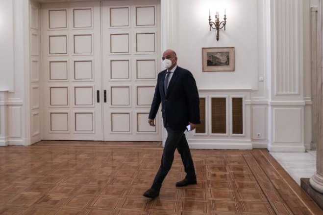 Unser Archivfoto (© Eurokinissi) zeigt Außenminister Nikos Dendias.