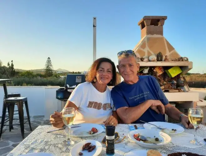 Foto (© Griechenland Zeitung / Ulrike Engel): Irini und Ehemann George