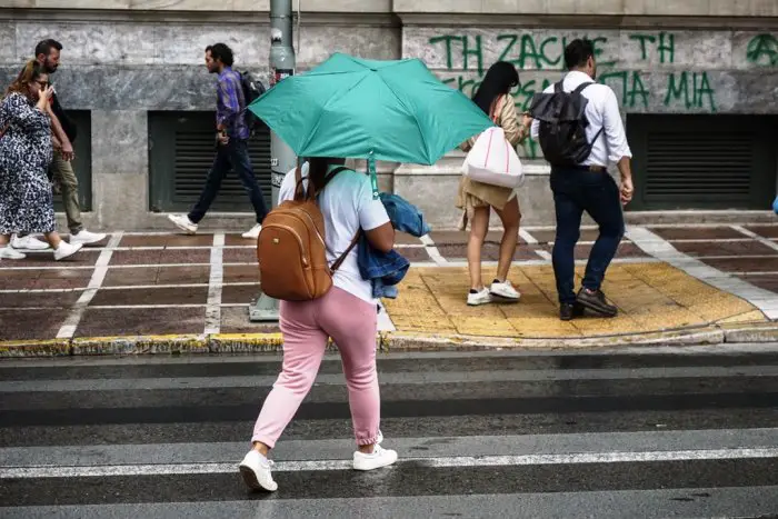 Foto (© Eurokinissi): Auch in der griechischen Hauptstadt soll es heute regnen. 