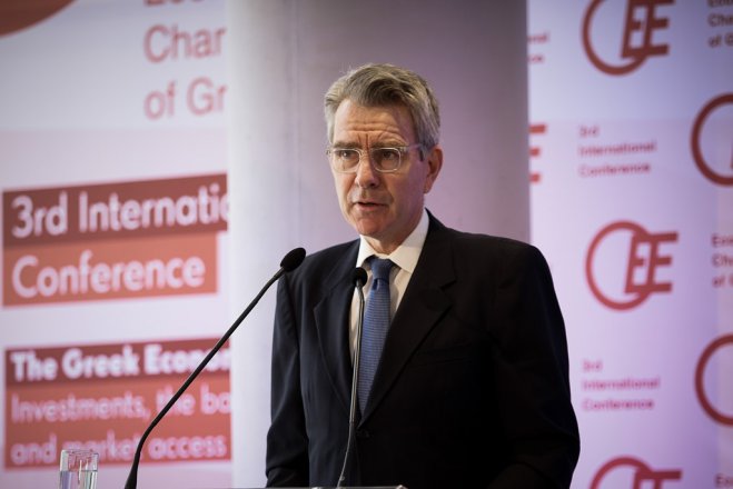 Unser Archivfoto (© Eurokinissi) zeigt den US-Botschafter in Griechenland Geoffrey Pyatt.