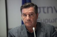 Unsere Foto (© Eurokinissi) zeigt Athens Bürgermeister Jorgos Kaminis während einer Pressekonferenz Ende Juli 2017.
