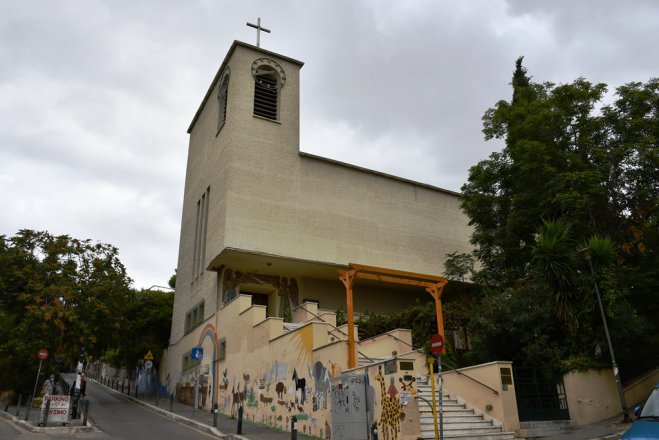 Unser Foto (© Griechenland Zeitung / Jan Hübel) zeigt die Kirche der deutschsprachigen evangelischen Gemeinde in Athen.