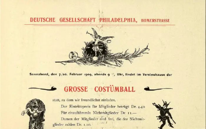 Bild vom Ankündigungsplakat (Foto: DAI Athen, Archiv Nachlass Adolf H. Struck)