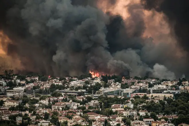 Unsere Fotos (© Eurokinissi) entstanden bei Athen.