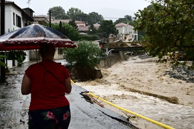 Unsere Fotos (© Eurokinissi) entstanden in der Nähe von Volos.