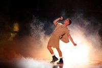 Der junge Sänger beim Vorentscheid (© REUTERS).