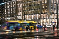 Unser Archivfoto (© Eurokinissi) entstand vor dem Hotel Grand Bretagne.