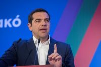 Unser Foto zeigt Ministerpräsident Alexis Tsipras am Dienstag, 17.4.2018, auf der Insel Rhodos, die er im Anschluss an seinen Aufenthalt auf Kastelorizo besuchte.