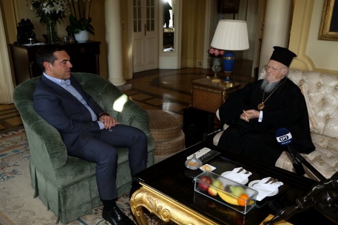 Linkspolitiker Tsipras trifft orthodoxen Kirchenführer