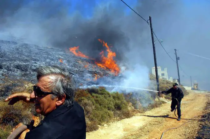 Neue Waldbrände in Griechenland
