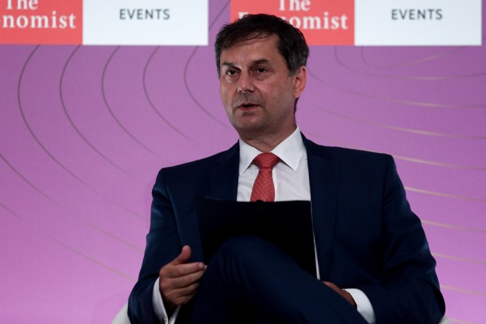 Unser Archivfoto (© Eurokinissi) zeigt den Staatssekretär im Ministerium für Nationale Wirtschaft und Finanzen Charis Theocharis.