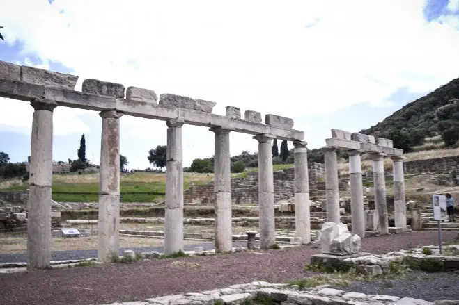 Das weitläufige Gelände der archäologischen Stätte in Messenien (Foto: © Eurokinissi)